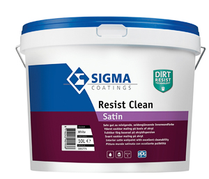 Sigma Resist Clean Satin 10,0 lt Weiß seidenglänzend